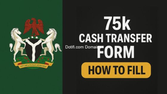 How to Fill Rapid Response Register (RRR) and National Social Register (NSR) ₦75,000 Cash Transfer Form in 2025