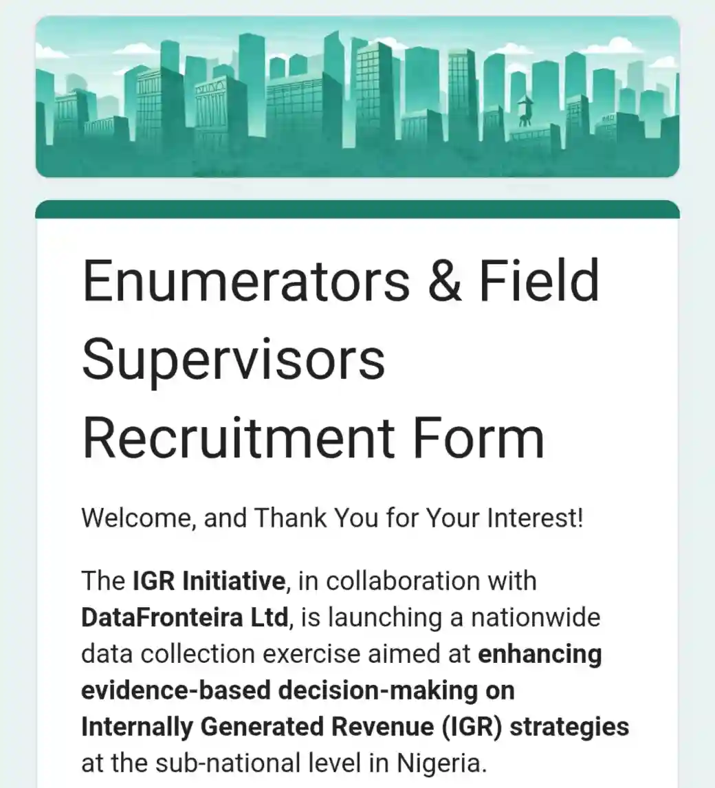 Field Supervisors at The IGR Initiative & DataFronteira Ltd