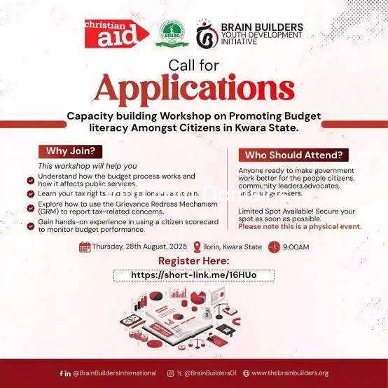 Apply : Capacity Building Workshop on Promoting Budget Literacy 2025
