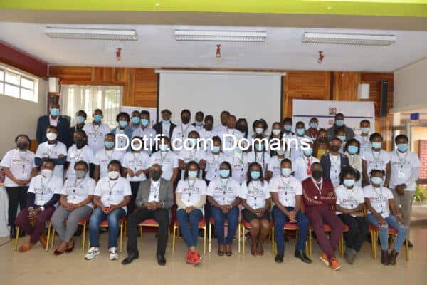 ALMAJIRI students in classroom, learning, wearing masks, community education initiative.